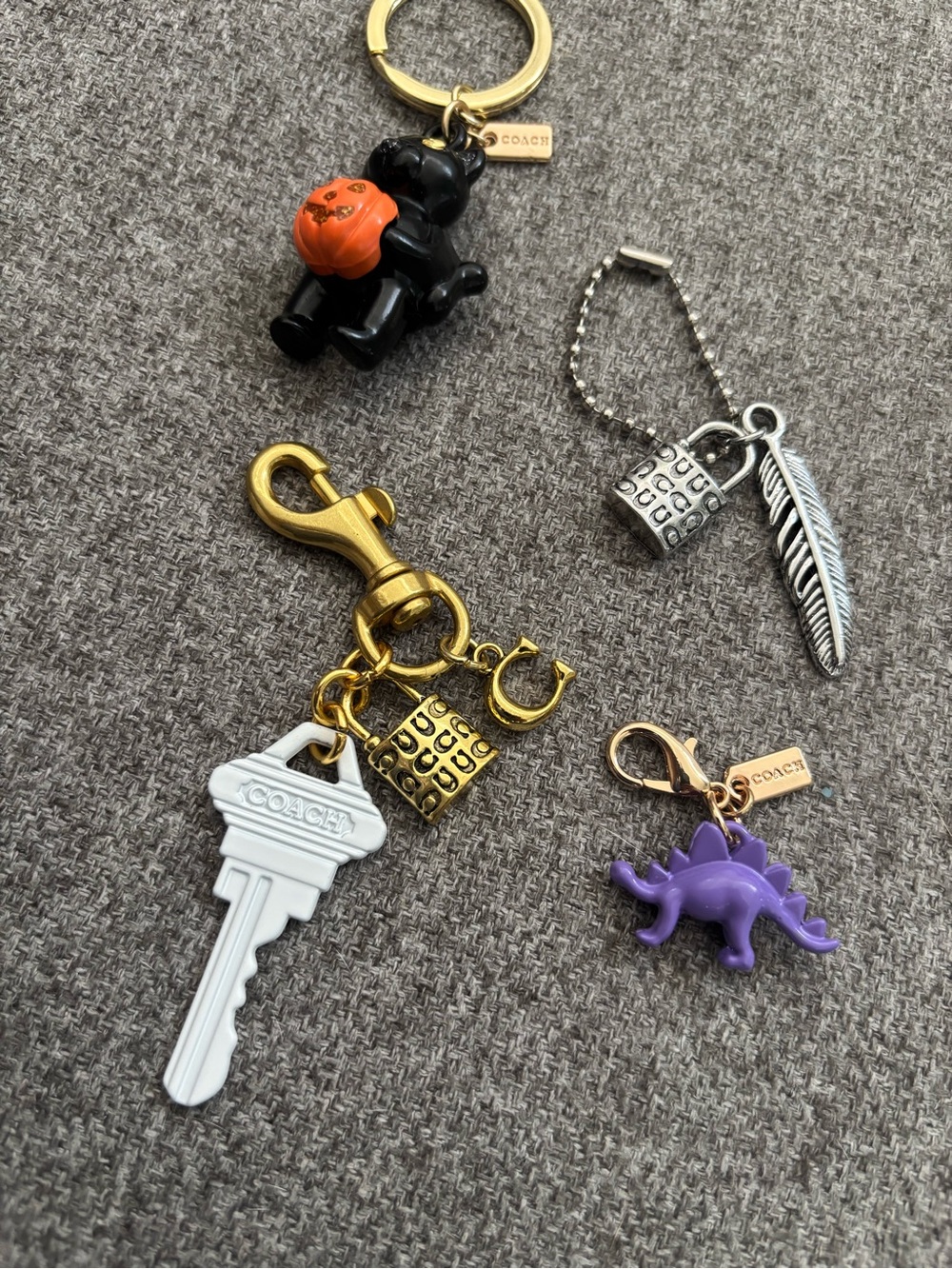 Lot of Authentic Repurposed Coach Charms and Keychains - Picture 5 of 6